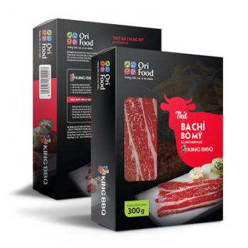 Thịt ba chỉ bò Mỹ 300gr (King BBQ)